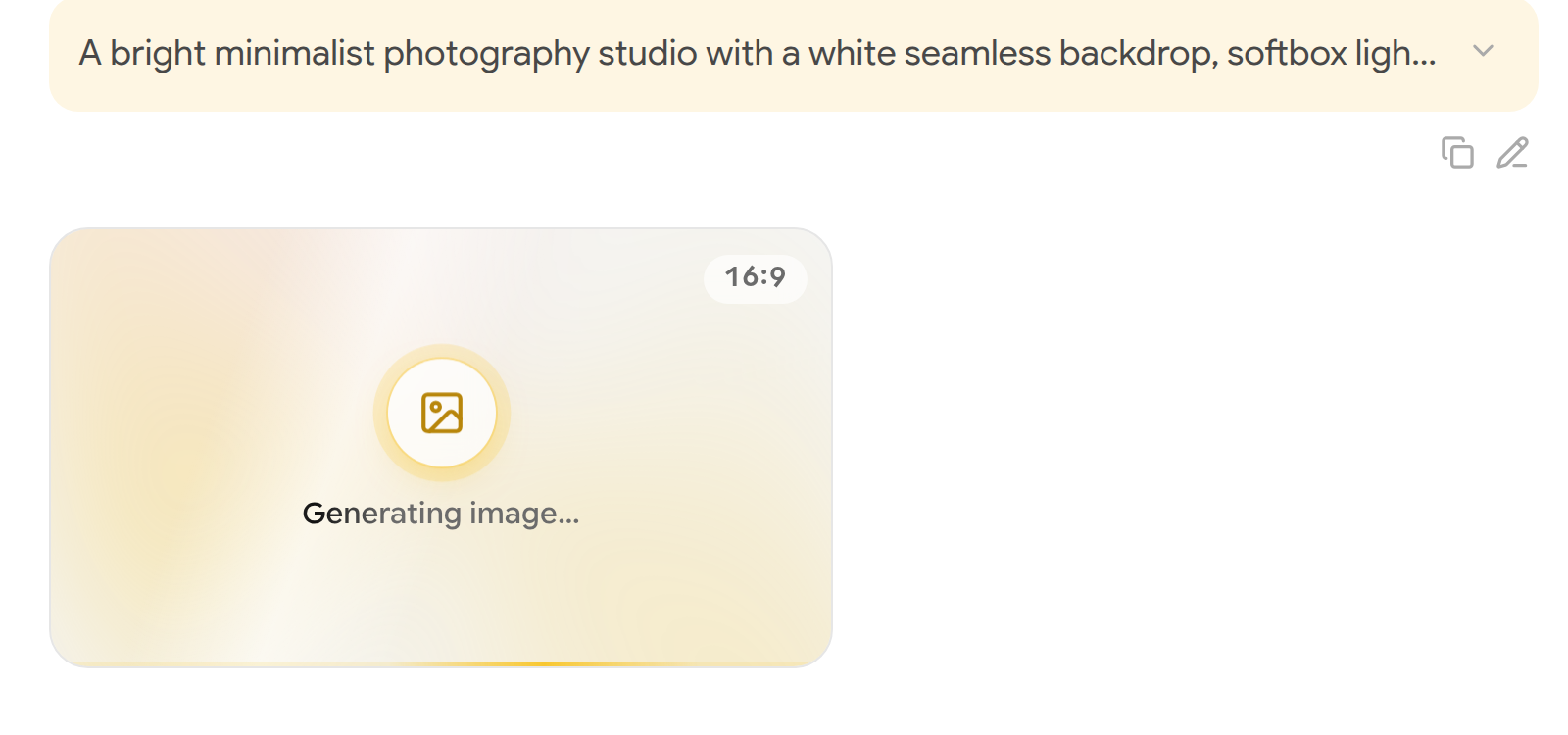 Generating image placeholder card